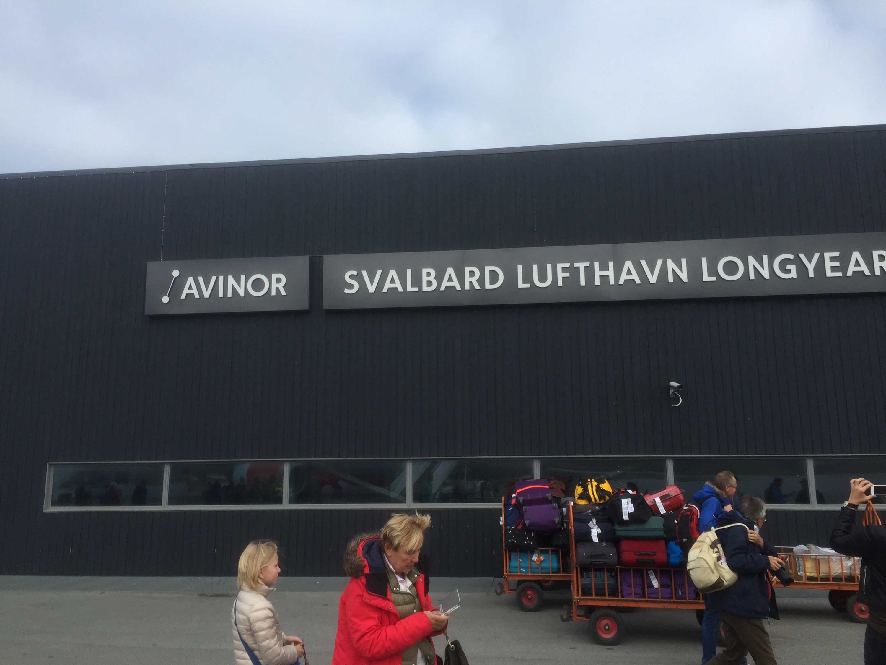 Arrival in Longyearbyen, Svalbard