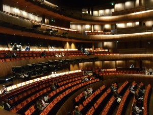 Inside the Norwegian National Opera house in Oslo