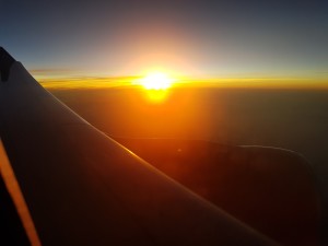 Sunrise over China