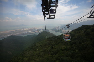 Beautiful view from the cable car