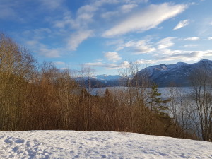 View over Langfjorden at a geocache. Nice view.