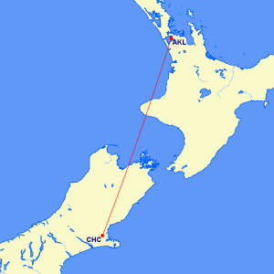Leg 3 from Auckland to Christchurch