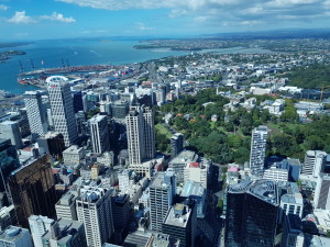 View over Auckland from the SkyTower