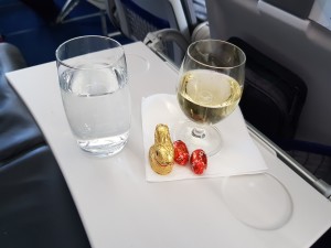 Champagne and Easter chocolate
