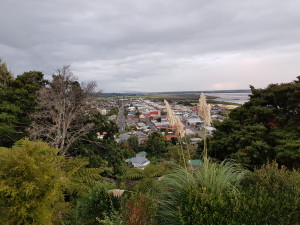 View over the town of Thames, Coromandel