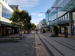 Christchurch CBD shopping street