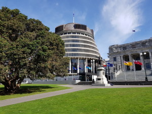 The Bee hive (part of the New Zealand parliament building)