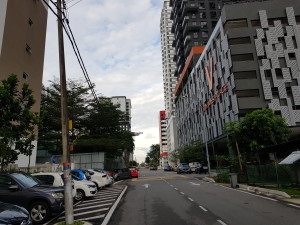 A street in Johor Bahru (Malaysia) on the way to the geocache