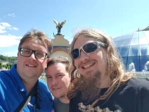 Me, Magnus and Simon at Independence square