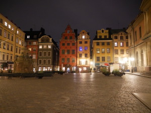 Stortorget at night