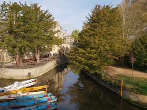 River Chervell with the typical boats