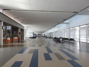 An empty terminal at Calgary airport