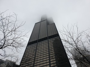 "Sears" tower in the clouds. Poor people that payed for the view from the top floor :)